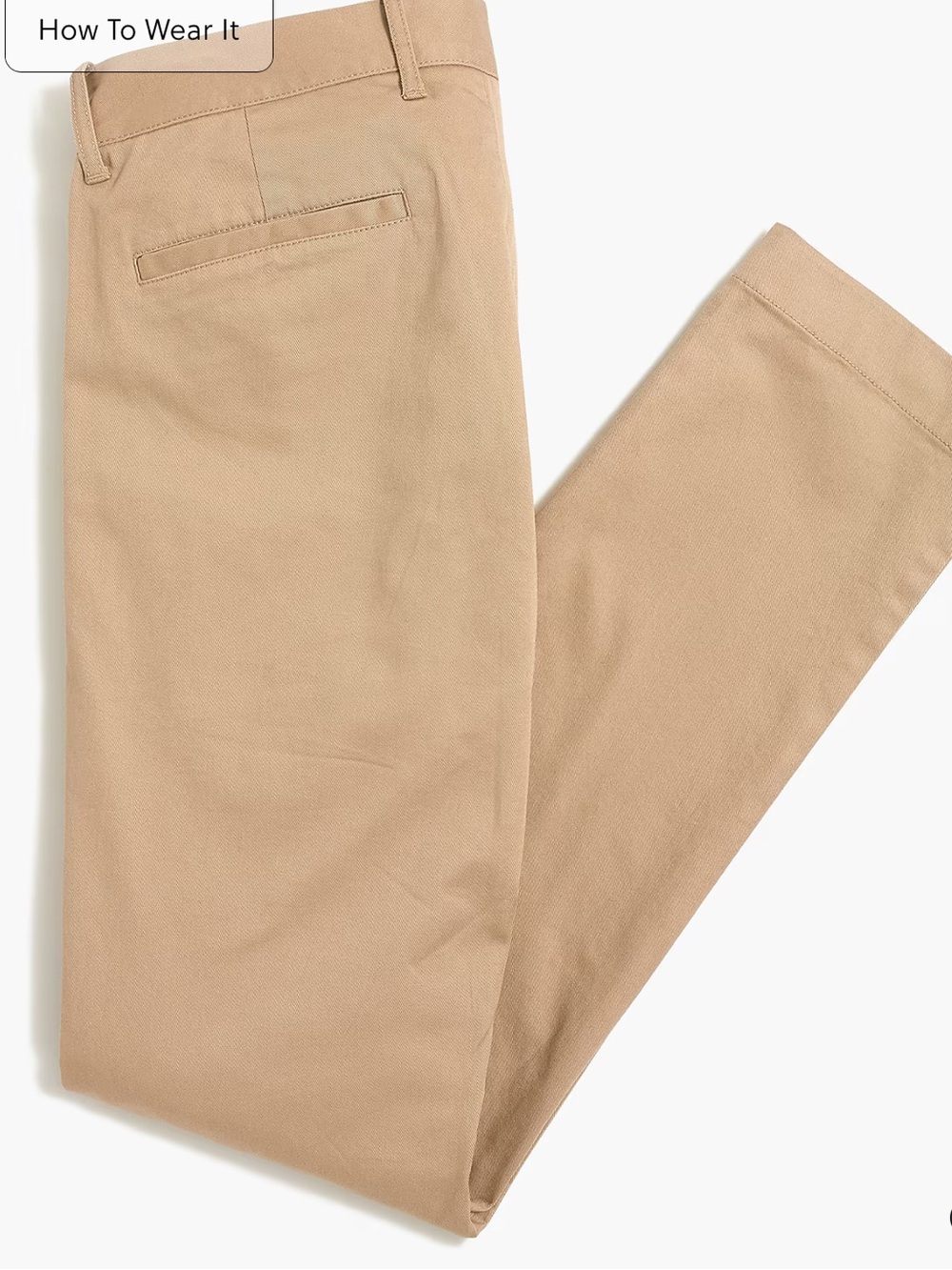 J crew light khaki Slim-fit flex chino pant